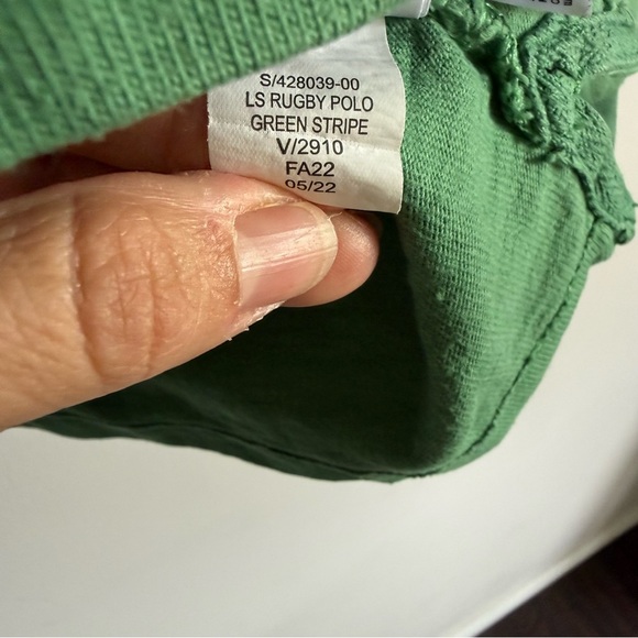 GAP Rugby Polo with Green and Purple Stripes - Picture 7 of 7